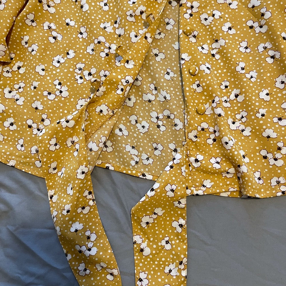 FLORAL BLOUSE - Picture 3 of 4